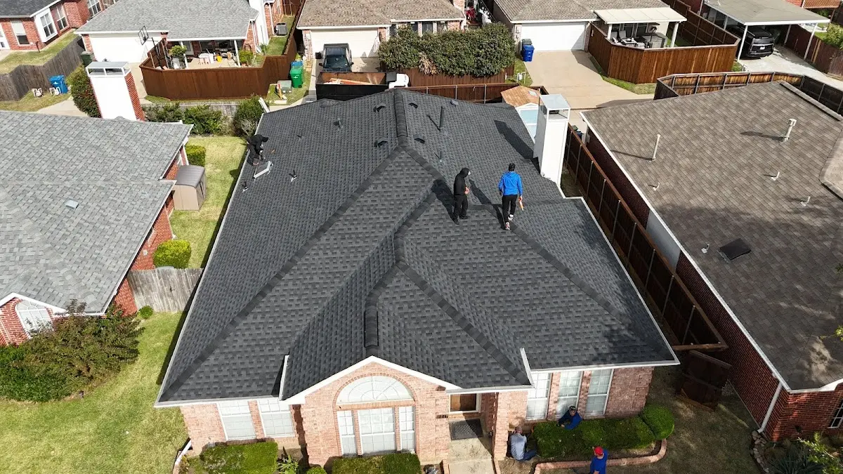 Slate & Tile Roof Repair work in progress on a Oceanside property